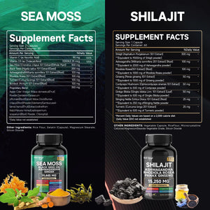 Shilajit & Sea Moss - Vitality & Nourishment